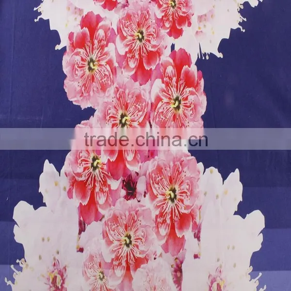 Woven Textiles 100% Cotton Canvas Fabric Printed With Beautiful Flowers photo-4