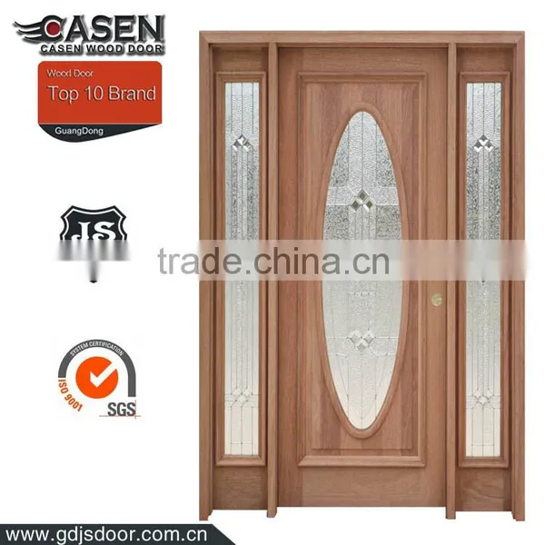 Rustic Style Genuine American Solid Wood Front Door With Transom Quality Choice photo-3