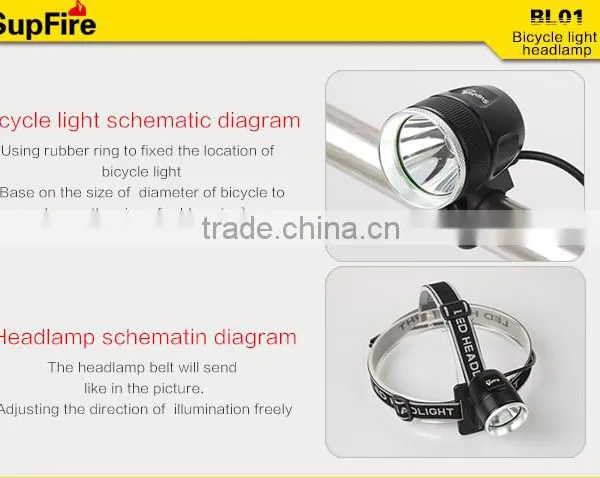 1100lm Powerful Practical LED Headlamp and Bicycle Light photo-6