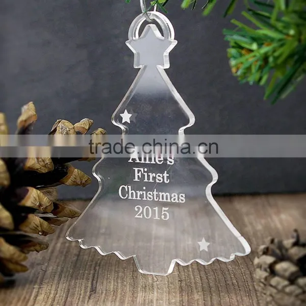 Christmas Tree Personalised Acrylic Decoration