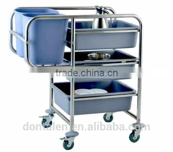 Update International 300 lb Capacity Four Wheel Folding Hand Truck Trolley Waste Collection Vehicle photo-2