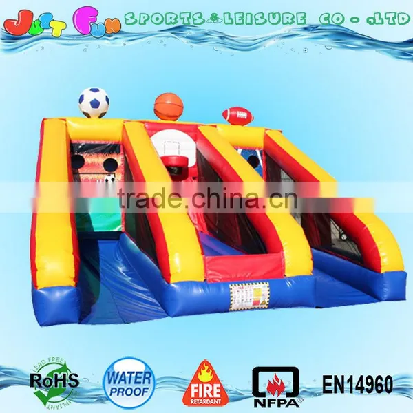 3 in 1 Sports Throw Ball Games,inflatable Basketball n Rugby Ball n Soccer Pitch Games photo-3