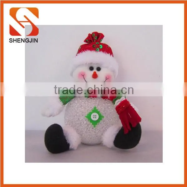 SJ-6829 Christmas Decoration Night Light Lamp EVA Doll Color Change Snowman Toy
