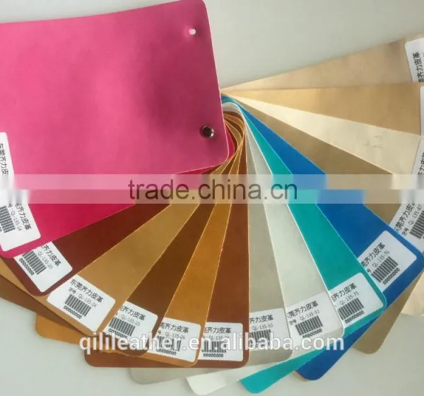 Low Price Burnished PU Leather for Ladies Shoes Upper QL-135