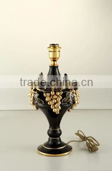 Black Real Gold Grape 16"Antique Vase Flower Art Ceramic Vase for Ceramic Decoration photo-4