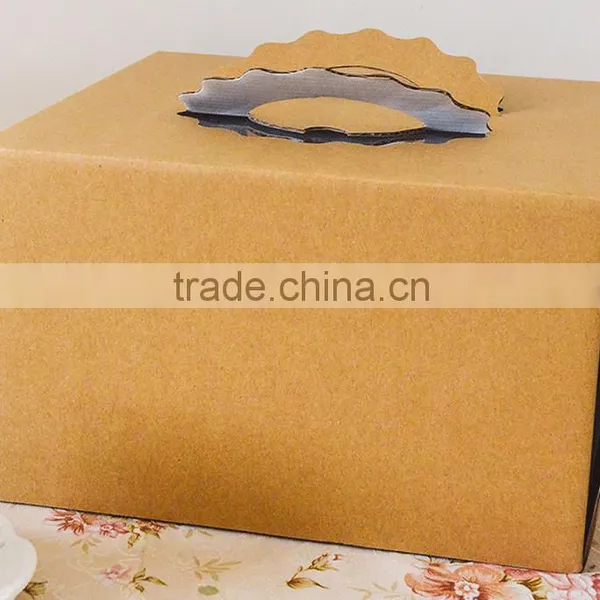 Wholesale Cheap Price Brown Kraft Paper Cake Box photo-5