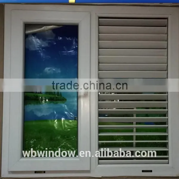 High Quality UPVC Outward Opening Fixed Shutter Casement Window photo-4