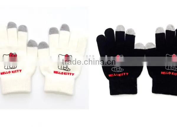 Best Gift for Christmas For Lovers Lovely Cartoon Patterns Touch Screen Gloves photo-5