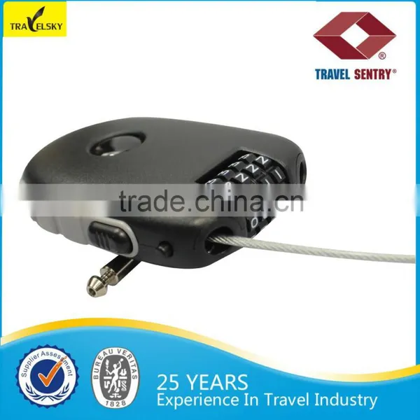 Retractable Cable Combination Plastic Luggage Lock photo-4