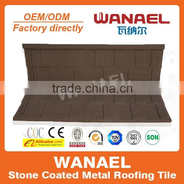 Shingle Wanael Stone Coated Metal Roof Tile/natural Anti-UV Colored Roofing Granules/best Selling Products in Africa