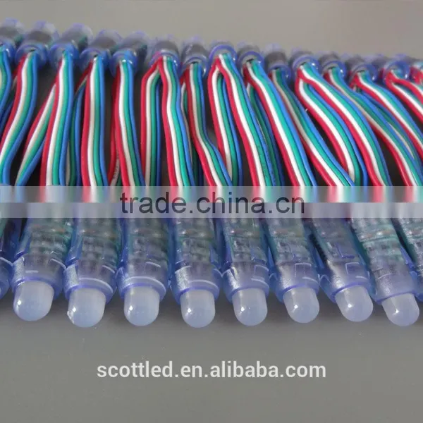 High Bright IP68 12mm DC5V Led Pixel Light String Ws2801 50 Node a String photo-5