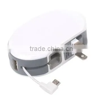 Built in Cable Power Bank With AC US Plug photo-3
