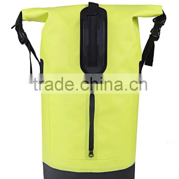 Large and Durable Waterproof PVC Dry Bag With Pocket Custom Dry Bag Green photo-2