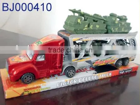 Toys Factory Cheap Toy Plastic Military Army Trucks With Tank and Car photo-3