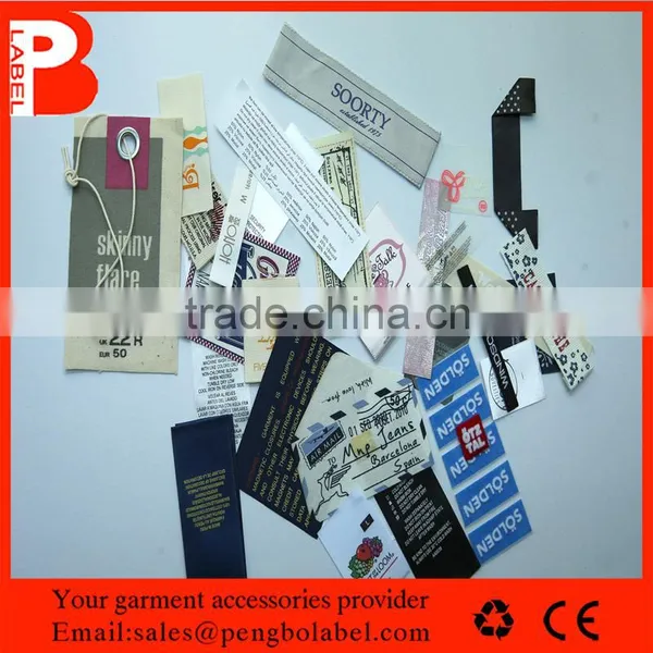High Quality Recyled Cotton Garment Printed Label photo-4