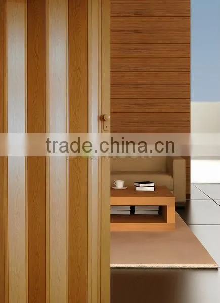 Folding Door of Pvc Materials 8mm Thickness With Rigid Hinge