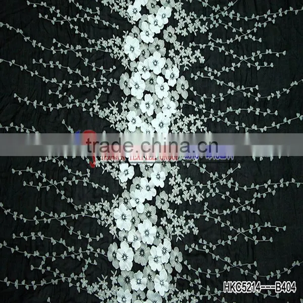 Professional Fabric Manufacturer High Quality Mesh 3d Flower Embroidered Lace photo-4
