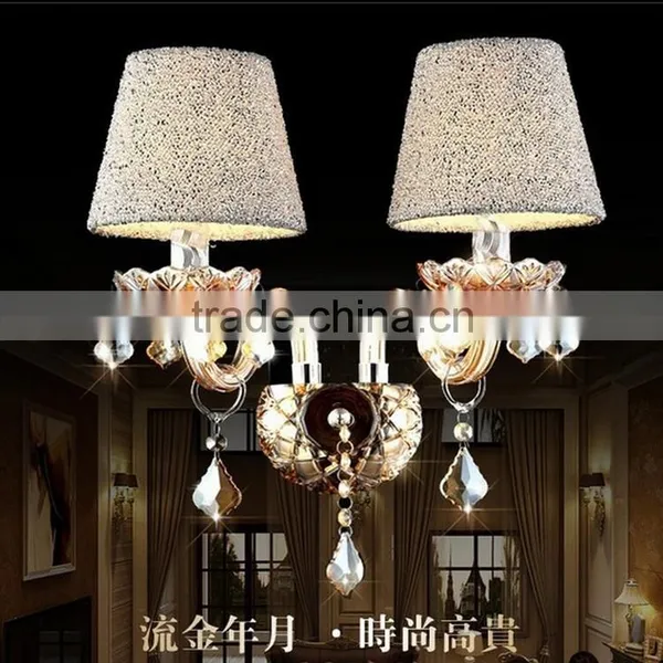 Top Quality European Style E14 LED Wall Lamp Crystal Bedroom Berth Lamp photo-2