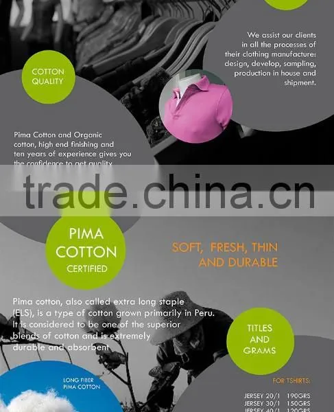 Peru Pima Cotton 100% Blank T-shirts in Pack photo-3