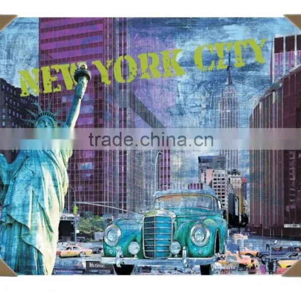 Home Decor Modern City Led Canvas Wall Art Painting photo-2