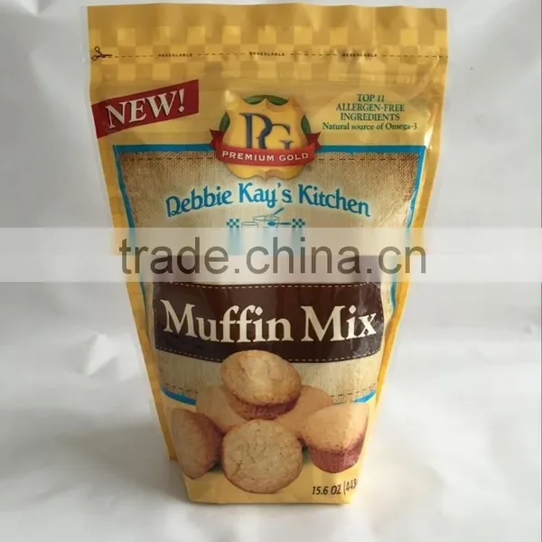15.6oz Muffin Mixed Powder Stand up Packaging Bag