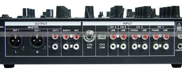 Factory Supply 4 Channel Sound Mixer MIX-4DUSB Professional Stage Sound System dj Mixer photo-2