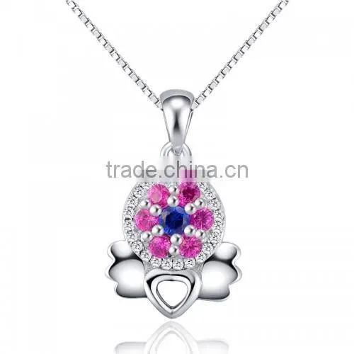 Multicolor Diamond Wholesale 925 Sterling Silver Jewelry Set photo-2