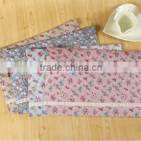 New Vintage Dots Flower Lace Series A4 Documents File Bag Stationery Filing Production photo-2