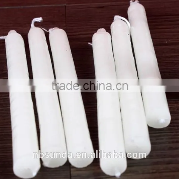 Paraffin Wax White Plain Candle