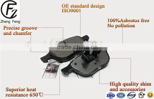 WeiFang ZHENGFENG Low Price Low Metal Brake Pad D1081 High Quality Auto Brake Pad D1081 For FORD OE: 4R3Z20 6R3Z20 photo-3