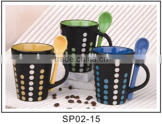 Customizable Ceramic Mug Fancy Coffee Cup With Silicone Lid Wholesale photo-2