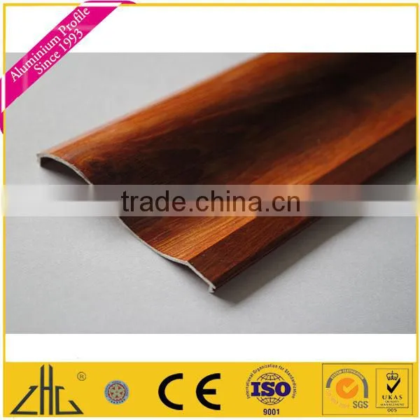 Wow!! PVDF Fluorocarbon Wood Color Aluminium, Teakwood Aluminium Tube for Table Leg, Wood Grain Powder Coating Aluminium Profile photo-4