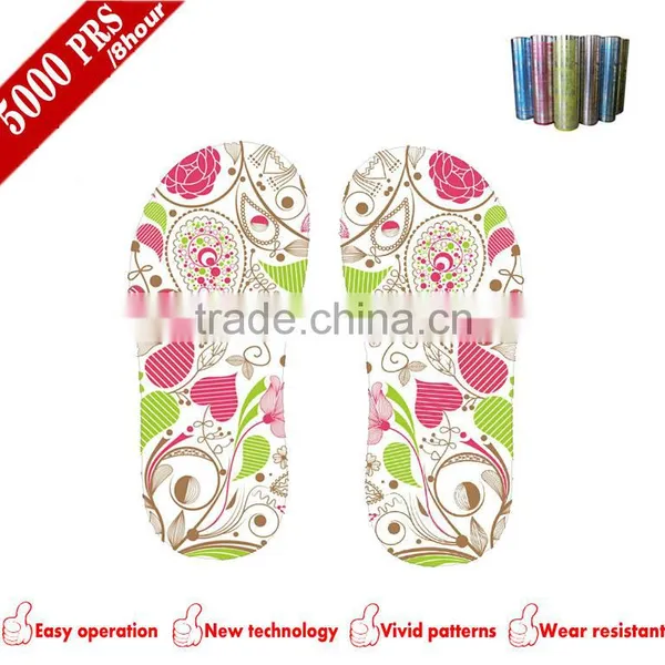 Flower Design Women Slipper 2D Print Film photo-2