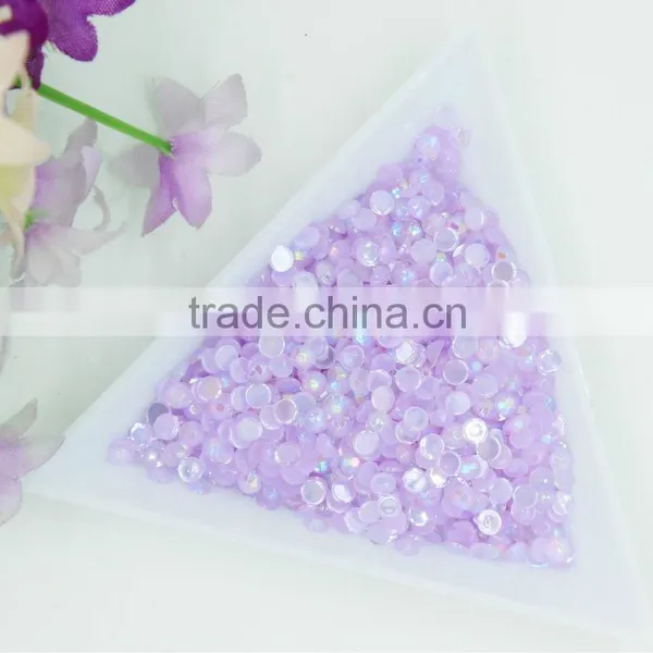 Flatback Acrylic Rhinestone Jelly ab Color Rhinestone 3mm for Phone Hair Clothes Shoes Decoration photo-3