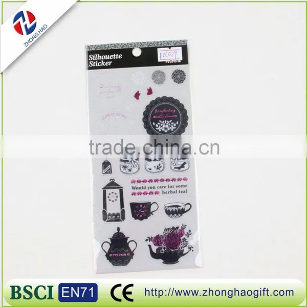 Custom Butterfly Shape Clearly Removable Transparent PVC Lable Sticker photo-2