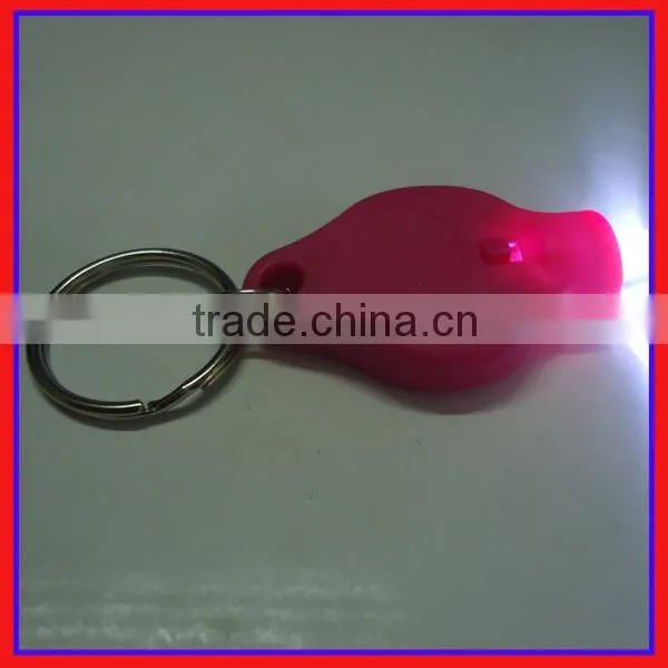 Branded Led Light up Keychain,UV Light Led Keychain,purple Colour Led Keychain Light photo-3