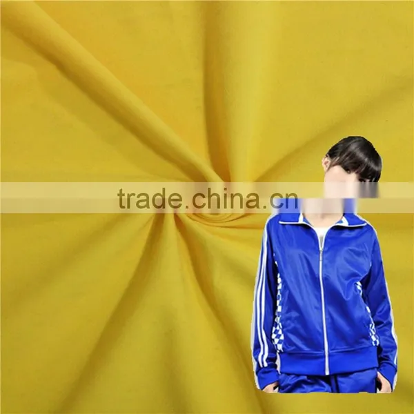 For Sportswear &school Uniform Super Poly Polyester Fabric Warp Knitted