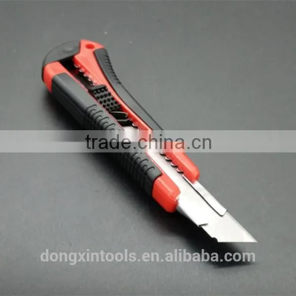 Soft Grip Utility Knife With Rubber Covered Knife Cutter Utility Knife