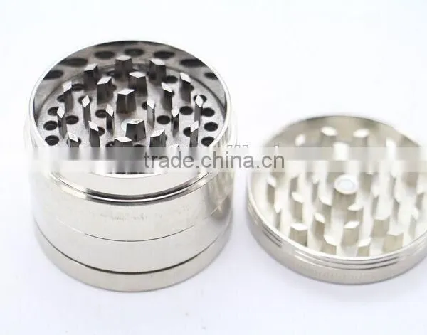 Tobacco Grinder Metal Herb Grinders, 4 Parts Grinder, Zinc Alloy , Mixed Colors, Custom Available photo-2