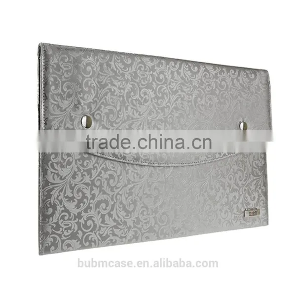 2015 Fashion Cheap pu Leather Notebook Laptop Bag With Tablet Case photo-2