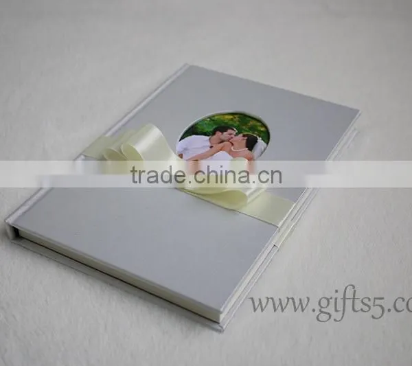 Handmade Wedding Guest Book With Photo Frame on the Cover Wedding Supplier in China photo-5