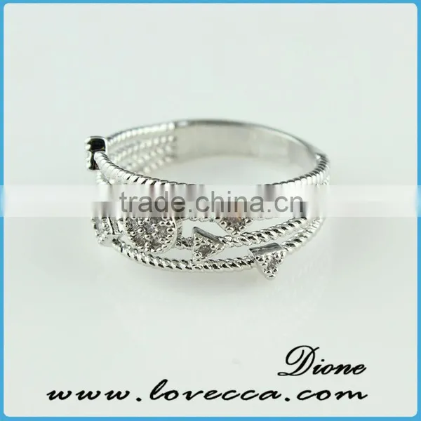 2015 Fashion Jewelry Ring!latest Weddingring Design!micro Pave Diamond Setting Ring-new Wholesale China Silver Ring photo-3