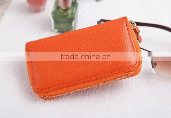 Womens Leather Key Chain Credit Card Holder Cash Wallet photo-2