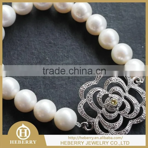 Charming Baby Pearl Bracelets in Size 9mm Match 925 Silver Buckle Wholesale photo-2