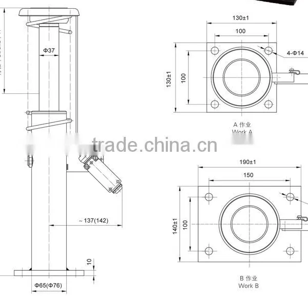 Elevator Oil Buffer YH66, YH67, YH67A, YH68, Black photo-2