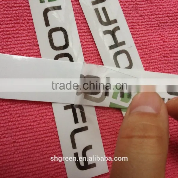 Eco-friendly Transparent Plastic Vinyl Sticker for Garment photo-6