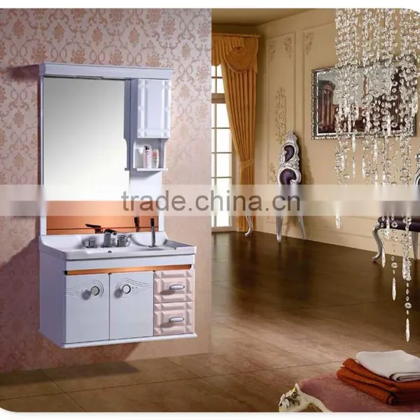 Modern Design High Quality Pvc Bathroom Mirrored Cabinet photo-5