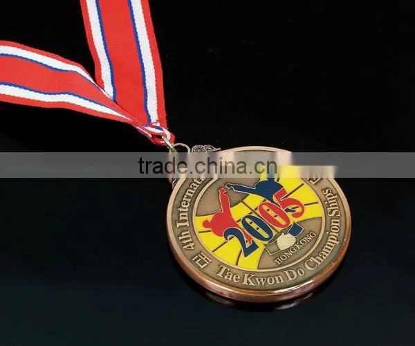 Engraved Plate Metal Custom Medallion Coin With Enamel photo-5