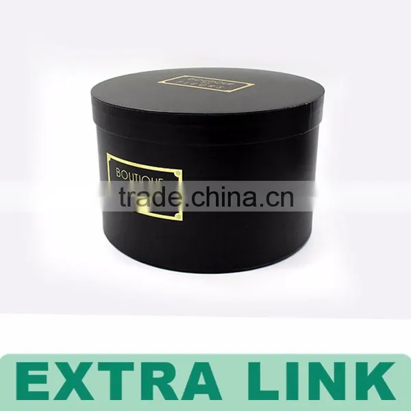 Custom Made Logo Foil Packaging Flower Bouquet Round Cardboard Boxes photo-6