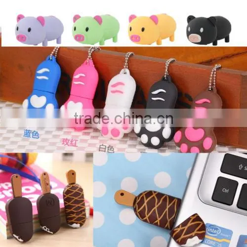 Hot Sale 4GB-64GB USB 2.0 Cartoon Flash Memory Stick Usb Pen Drive photo-2